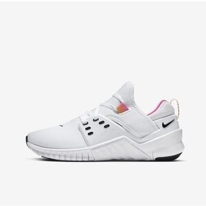 Nike White and Pink Women's Sneakers